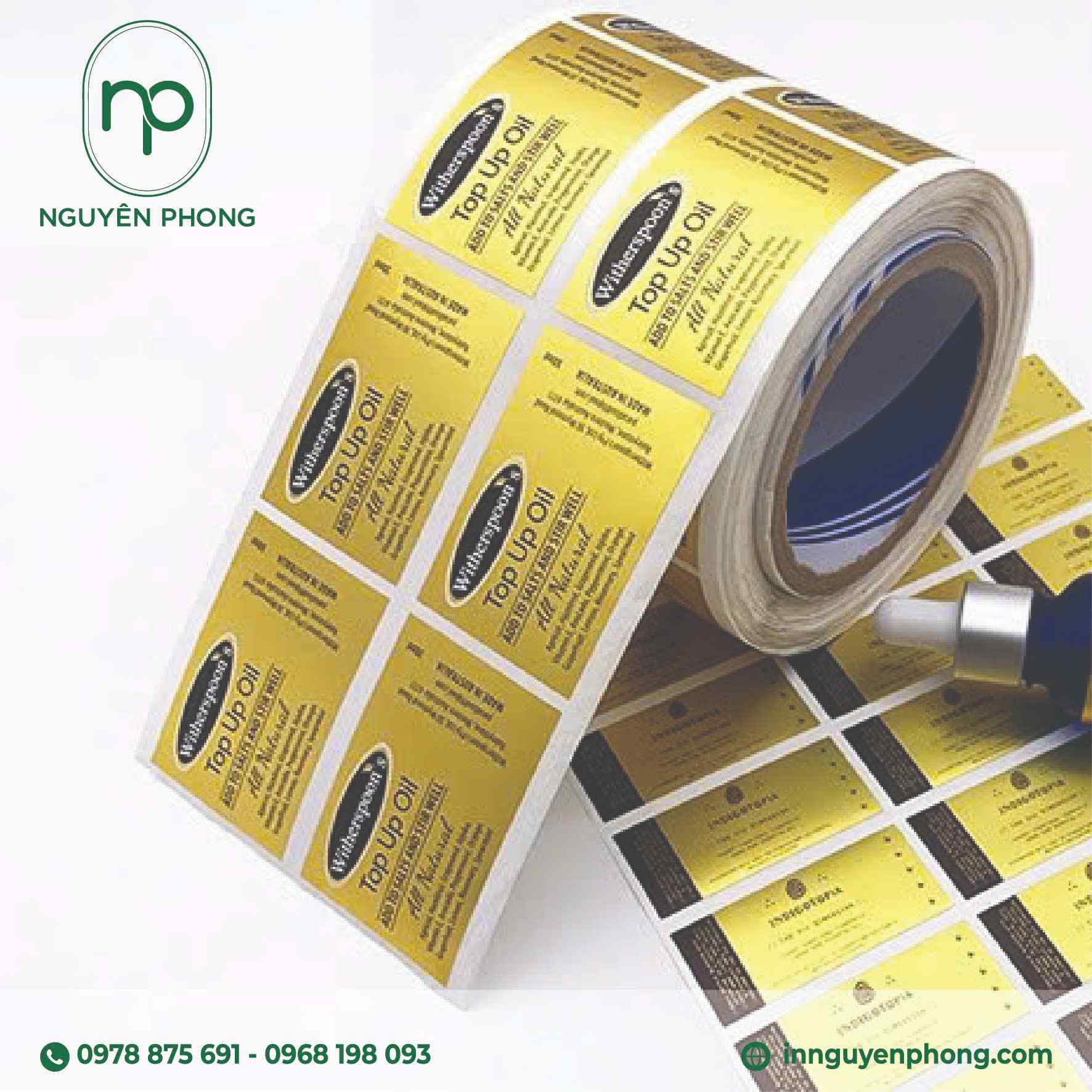 Decal gương màu vàng được sử dụng rất phổ biến